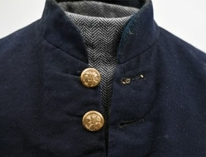 Manteau long pour homme du XIXe siècle, uniforme historique, vêtement d'extérieur à manches longues, style musée, à un seul bouton - Product Image 6