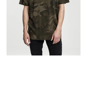 T-shirt pour homme, streetwear, imprimé camouflage, coton, manches courtes, col rond, coupe ample, décontracté, été - Product Image 3