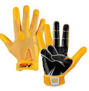 Gants de football ultra-adhérents pour receveurs, avec design respirant au dos de la main pour une précision de préhension améliorée pour les joueurs de la défense arrière - Product Image 4