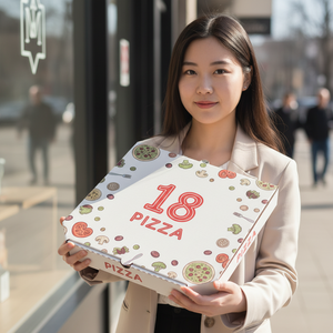 High Quality Custom Printing Personalized <b>Pizza</b> <b>Box</b> for <b>Pizza</b> Packaging with Logo and Food Grade Corrugated Paper - Product Image 6