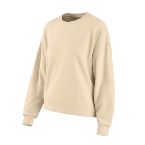 Sudadera de invierno personalizada para mujer, de algodón grueso con mezcla de forro, cuello redondo, ecológica, corte holgado, servicio OEM, venta al por mayor - Product Image 5