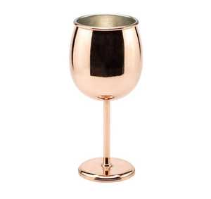 Verre à vin martelé style vintage en cuivre, coupe à cocktail Moscow Mule, design personnalisé fait main, articles de bar en gros, cadeau d'entreprise - Product Image 3