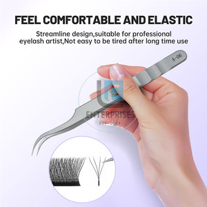 Pince à épiler pour extensions de cils en acier inoxydable, design unique, vente en gros - Écologique, réutilisable et durable, haute qualité - Product Image 5