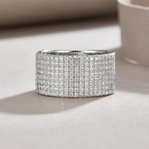 Top Selling Moissanite <b>Diamond</b> <b>Ring</b> For Women VVS Sparkle Engagement Wedding Gift Jewelry Available For Sale - Product Image 5