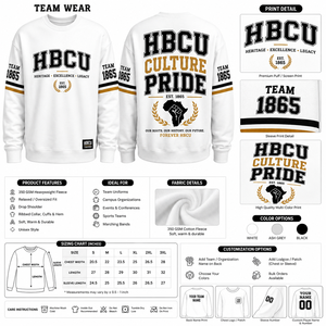 Sweat-shirt HBCU personnalisé en gros, coton premium, logo universitaire brodé, sweat à capuche pour hommes et femmes - Product Image 2