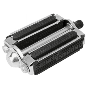 Pedal de Bicicleta Roadster para Bicicletas de 22 y 24 Pulgadas, Cuerpo de Acero Negro con Revestimiento de Goma BCP y Rodamientos de Bolas, Repuestos Duraderos para Bicicleta - Product Image 1