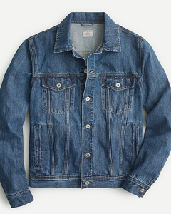 Chaqueta Vaquera de Mezclilla para Hombre de Alta Calidad, Estilo Vintage, Lavado Azul, Chaqueta Informal de Estilo Urbano, Proveedor de Abrigos Vaqueros - Product Image 1