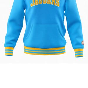 Pulls à capuche personnalisés pour les sororités Blue Gold, 100% coton, 340g, anti-rétrécissement, impression du logo de l'université, sweat-shirt tricoté - Product Image 3