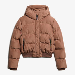 Veste courte matelassée oversize style Y2K pour femme, épaisse, chaude, respirante, avec doublure en viscose, style streetwear, zippée - Product Image 1