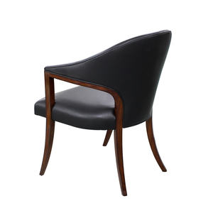 Silla de Comedor Francesa Antigua de Lujo con Estructura de Madera de Caoba Sólida y Tapicería de Poliéster - Diseño Ergonómico para Uso en Hoteles - Product Image 3