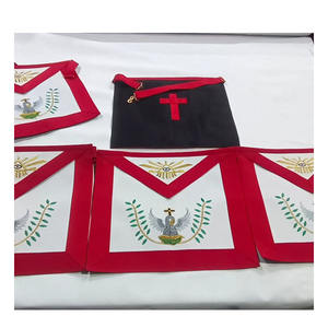 Tablier en soie du Rite Écossais AASR, 18e degré, brodé à la main, pour le Roi Arche Pâtre Haut Prêtre, de haute qualité, 2026 - Product Image 1