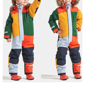 Traje de Esquí Unisex para Niños y Niñas, Chaqueta y Pantalones Acolchados de Algodón, Gruesos, Cálidos, Resistentes al Viento e Impermeables - Product Image 1