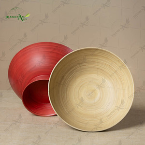 Bol à Pied en Bambou Long, Bol de Service Fait Main, Écologique, Décoratif pour la Maison, le Restaurant et les Événements - Product Image 3