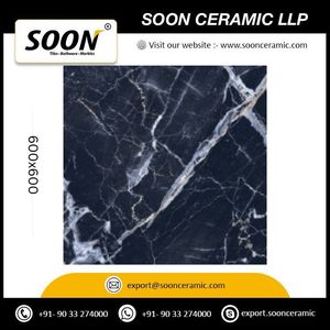 กระเบื้องบุผนัง Soon Fenix สีน้ำเงิน ขนาด 600x600 มม. ลายหิน เคลือบเงา สำหรับตกแต่งภายใน - Product Image 5
