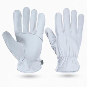 Gants de conduite en cuir de chèvre non doublés de qualité supérieure, couleur blanche, gants de sécurité, design confortable, Luvas De Motorista - Product Image 1