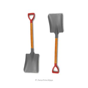 Megumi High Quality PVC Plastic Shovel (Non-Sparking) | DIY Garden Shovel <b>Square</b> Blade 300mm Plain Wood Grip Oil Salt Ice - Product Image 3