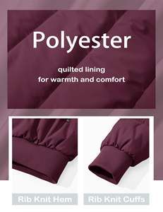 Blouson matelassé à col montant de qualité supérieure, service OEM ODM, manches longues, meilleur prix, collection hiver extérieur, devant - Product Image 2