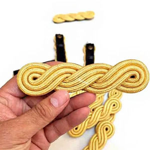 Corded Single Strap Work Pants <b>Gold</b> Custom Ceremonial Epaulette Shoulder Board - Product Image 1