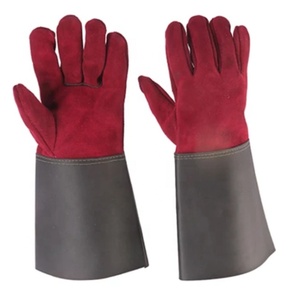 Guantes de Soldadura TIG de Piel de Cabra de Primera Calidad Resistentes al Calor, Forrados de Algodón, Protección Contra Salpicaduras de Metal Fundido, Diseño de Pulgar Completo - Product Image 4
