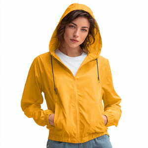 เสื้อแจ็คเก็ตกันลมมีฮู้ดสำหรับผู้หญิง เสื้อกันฝนสำหรับตั้งแคมป์ เดินป่า เสื้อกันฝนกันน้ำสำหรับผู้หญิง - Product Image 2