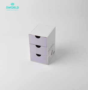 SWORLD OEM ODM 3 Layer PP <b>Plastic</b> Desk Organizer <b>Drawer</b> <b>Storage</b> Container Minimalist Design Wholesale - Product Image 5