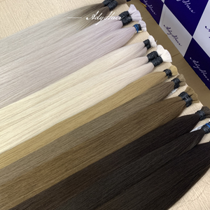 Extensions de cheveux humains bouclés vietnamiens de qualité supérieure, 100% naturels, en vrac, avec kératine, pour tresses et perruques crépues, disponibles à l'expédition - Product Image 6