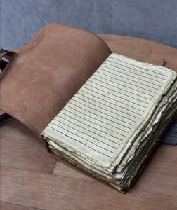 Vintage Leather DiaryHandmade Rustic Notebook with Deckle Edge Paper handmade leather journal - Product Image 2