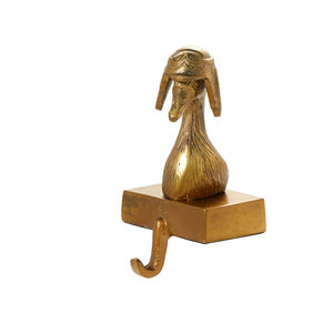 Colgador de Navidad con forma de pato aviador en oro antiguo, con peso, para chimenea o estante, decoración navideña para el hogar - Product Image 1