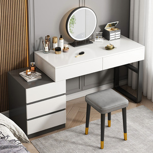 JY Furniture's Modern European Style Custom-Size Hardwood Maquillaje Vanidades Contrachapado Carcass Mirror Vietnam Baño Aplicación - Product Image 4