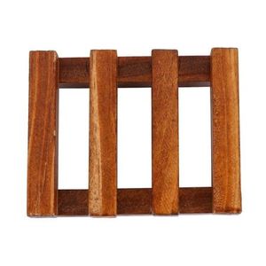 Natural Bamboo Six-piece Waterproof Bathroom <b>Sets</b> Shower <b>Soap</b> Holder Dish Rack Storage Support Board <b>Soap</b> Tray - Product Image 2