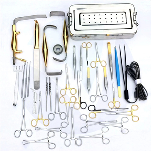 Juego de Instrumentos Quirúrgicos para Cirugía de Senos Tebbetts Premium de Azicon, Acero Inoxidable, Kit de Herramientas Quirúrgicas Plásticas para Mammaplastia y Aumento de Senos - Product Image 1