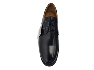 Chaussures habillées pour hommes en cuir véritable noir, style Oxford, à bout pointu, à lacets, respirantes, pour le bureau et la carrière, couleur unie, toutes saisons - Product Image 5