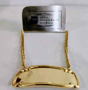 Magnifique plaque nominative en laiton avec chaîne pour urne funéraire d'adultes, style américain/européen - Product Image 4