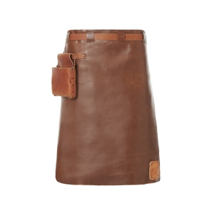Tablier à bretelles en cuir réglables, Logo personnalisé, pour atelier, cuisine, barbecue, pour femmes - Product Image 5