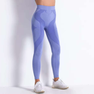 Leggings en tricot à taille haute, couleur unie, extensibles, respirants, pantalons pour femmes - Product Image 4