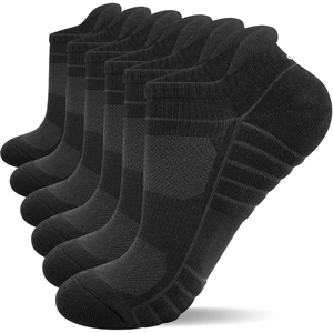 Men's Ankle <b>Socks</b> Breathable Quick Dry Sports Athletic <b>Socks</b> Solid <b>Black</b> Knitted Summer Wear - Product Image 5