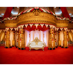 ซุ้มงานแต่งงานแบบพกพา Grand Fiber Mandap สไตล์อินเดียใต้และศรีลังกา ซุ้มงานแต่งงานแบบราชวงศ์มหาราชา ราคาสมเหตุสมผล ออสเตรเลีย - Product Image 1