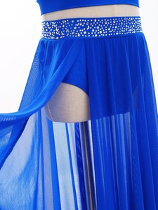 ชุดเต้นสำหรับเด็ก6-16คนชุดเต้นรำบนเวทีกระโปรงสำหรับเต้นสมัยใหม่แบบโคลงสั้นๆ - Product Image 2