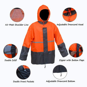 Ensemble de pluie haut de gamme pour homme, imperméable et coupe-vent, veste et pantalon, logo personnalisé, fabricant OEM ODM - Product Image 3