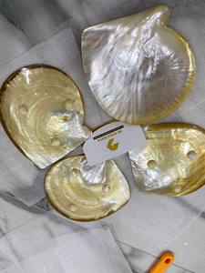 Plateau de service décoratif en nacre naturelle de luxe, fait main, écologique, poli miroir, idéal pour cadeau d'affaires - Product Image 4