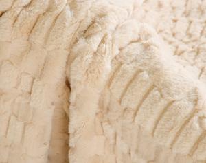 ผ้าห่มขนแกะทอ 100% โพลีเอสเตอร์ นุ่มสบาย ขนาดและสีตามสั่ง ลายเรียบ ป้องกันการเป็นขุย สไตล์เกาหลี ทนไฟ - Product Image 4
