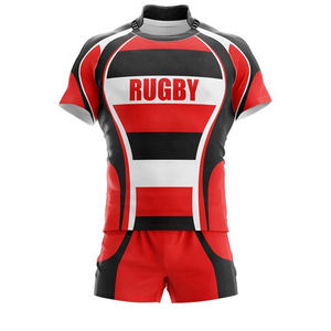 Uniforme de Rugby 100% Poliéster para Hombre, Logotipo Personalizado, Nombre del Equipo, Color, Cintura Elástica, Transpirable, Antibacteriano, Absorbe el Sudor - Product Image 6