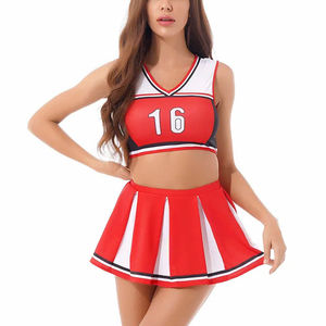 Uniforme de Porristas Profesional sin Mangas con Estampado, al Mejor Precio, en Oferta, Diseño de Alta Calidad en Poliéster/Algodón - Product Image 4