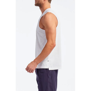 Débardeur de sport pour homme OEM, style urbain, 100 % coton tricoté, col rond, respirant, séchage rapide, écologique, personnalisable, vêtements de fitness - Product Image 3