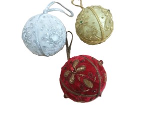 Adorno Navideño Colgante con Forma de Luna y Estrella de la Mejor Calidad, Bordado de Lujo con Cuentas, Decoración para Árbol - Product Image 4