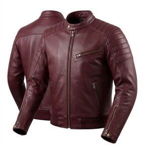 Tough Leather <b>Jacket</b> for Men Motorbike Biker Gear Tactical Style Long Thin Waterproof Breathable Wholesale - Product Image 1