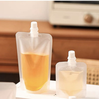 Petit sachet souple à bec verseur de 30 ml et 50 ml, avec buse de 8,6 mm, en plastique mat, pour échantillons liquides, avec bouchon à vis