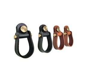 ลูกบิดและมือจับหนังวัวแท้ขัดเงา กันน้ำ งานแฮนด์เมดจาก LeatherWorks งานฝีมือธรรมชาติ สำหรับตู้ ลิ้นชัก และห้องครัว - Product Image 5