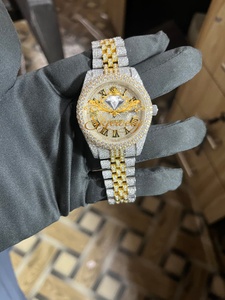 Gema suelta de moissanita redonda brillante con números romanos, engaste de bisel de cuarzo analógico para decoración de relojes y fabricación de joyas - Product Image 2