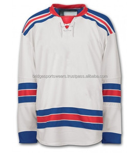 Custom Ice Hockey Jersey Team Logo Sublimation Print Polyester Breathable Stretch Team Wear - Product Image 1